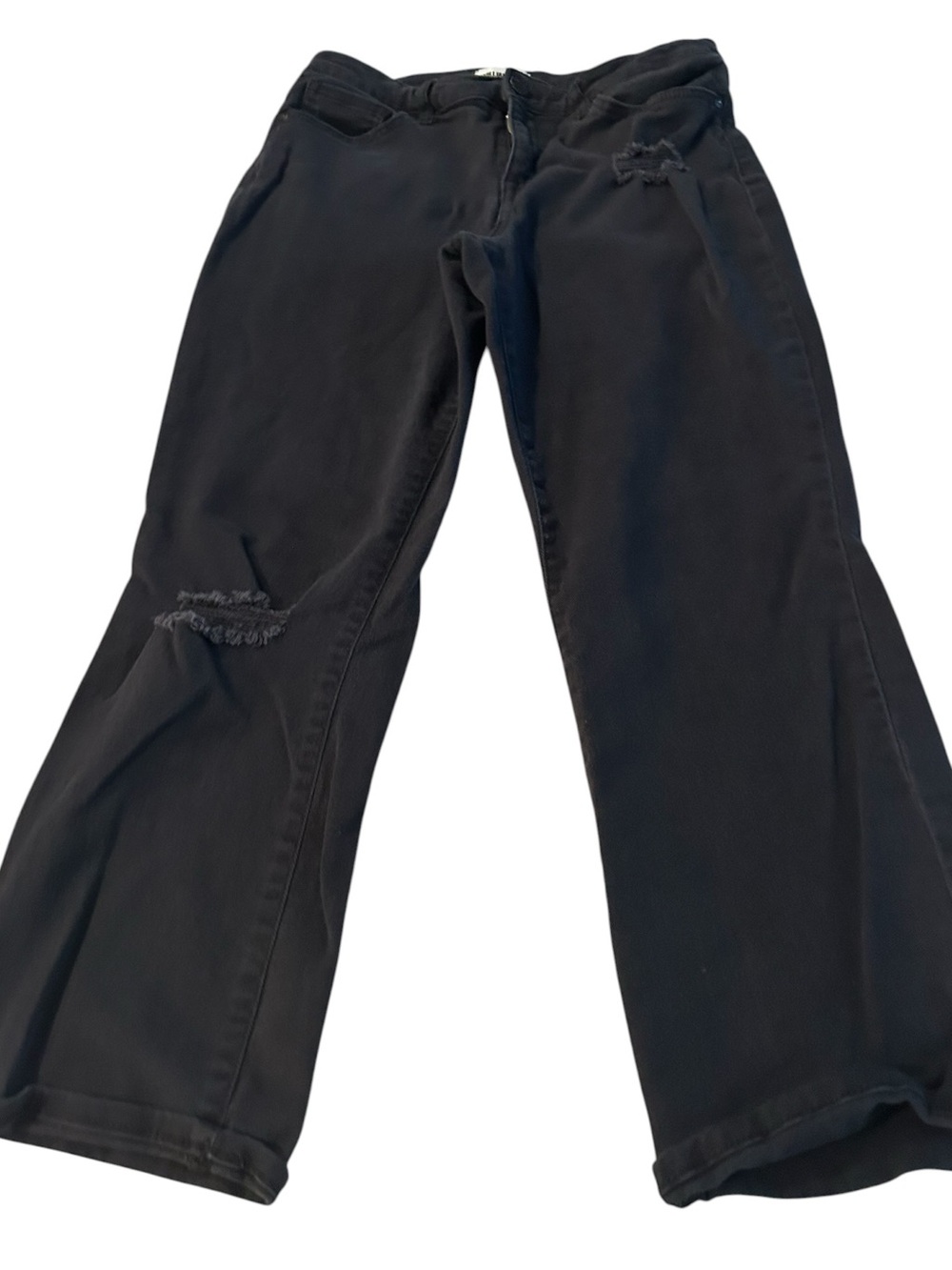 William Rast Distressed Black Jeans